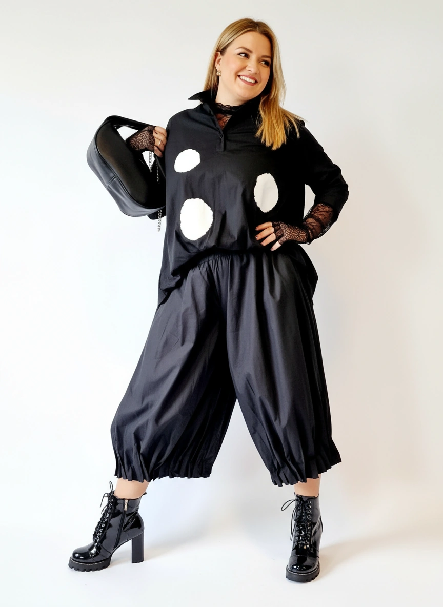 Jazz Up Clown Style Capri Trousers-SimpleModerne