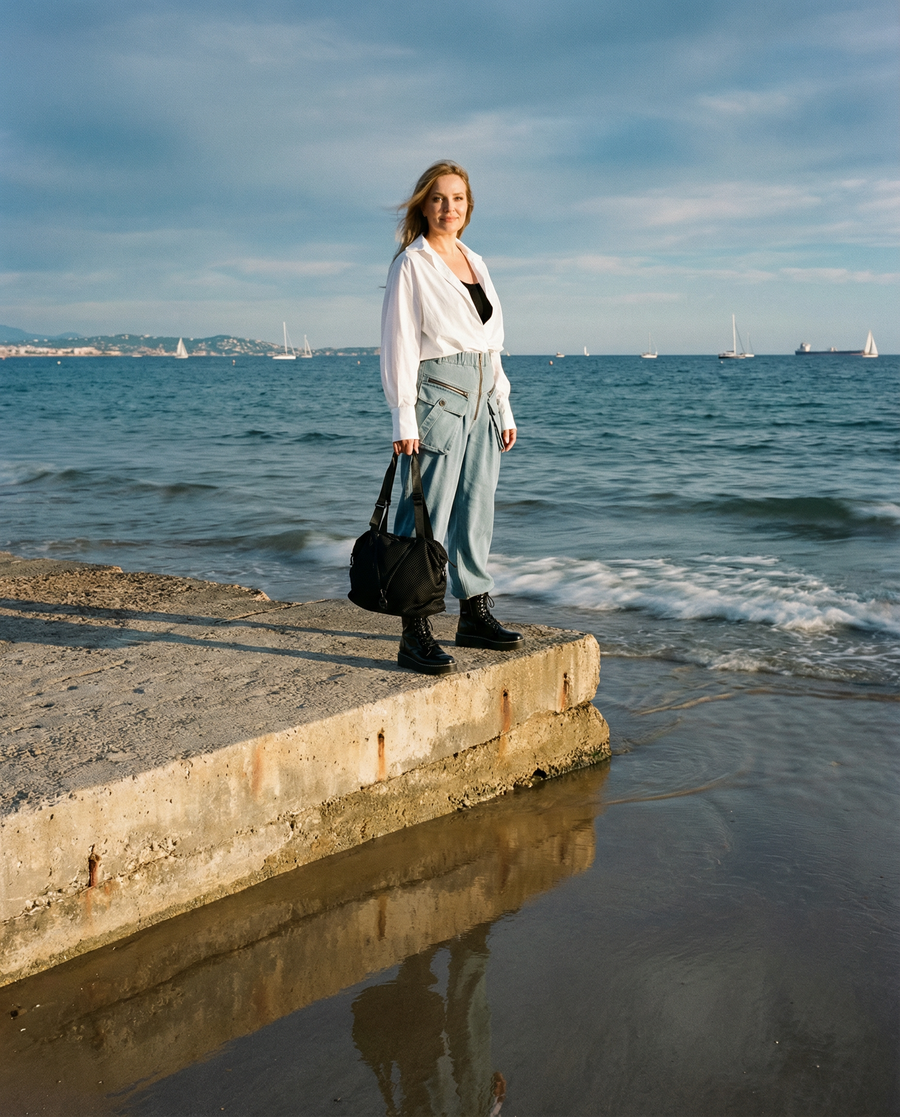 Jazz Up Cropped White Shirt-Blouse-SimpleModerne