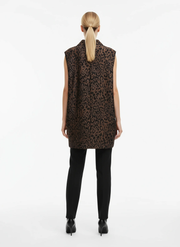 Jazz Up Leopard Print Oversized Fit Vest-SimpleModerne