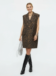 Jazz Up Leopard Print Oversized Fit Vest-SimpleModerne