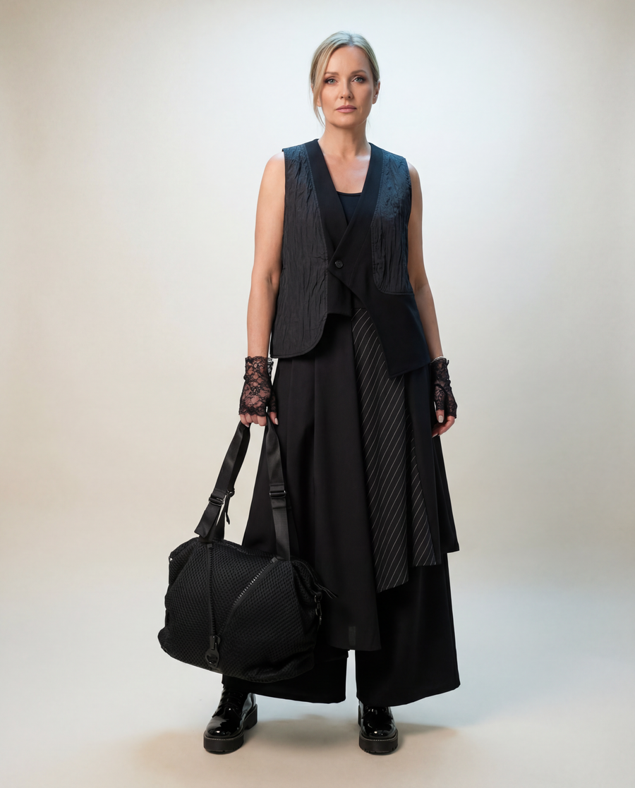 Jazz Up Wide Legged Layered Trousers-SimpleModerne