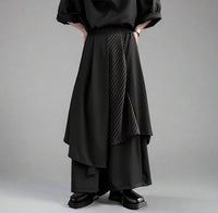 Jazz Up Wide Legged Layered Trousers-SimpleModerne