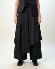 Jazz Up Wide Legged Layered Trousers-SimpleModerne