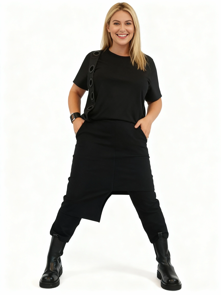 Jazz up Irregular Design Capri Pants-SimpleModerne