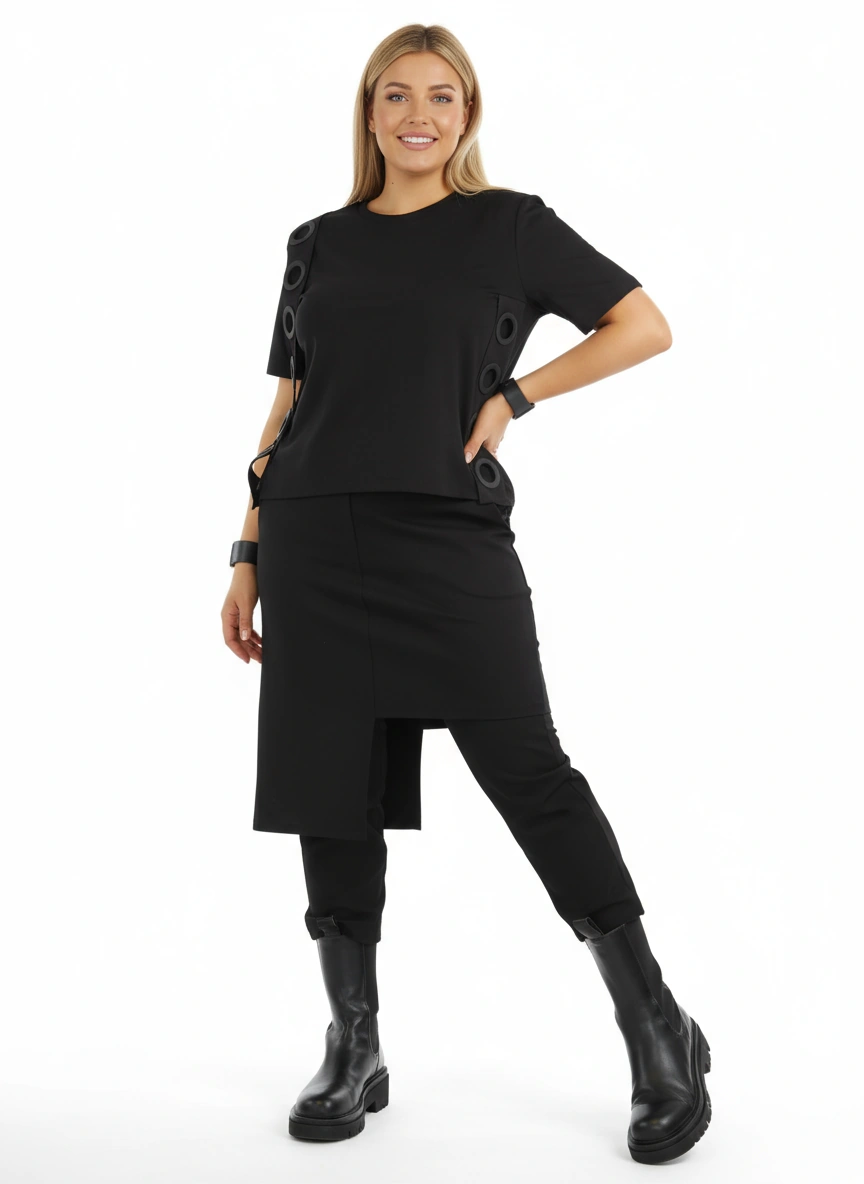 Jazz up Irregular Design Capri Pants-SimpleModerne