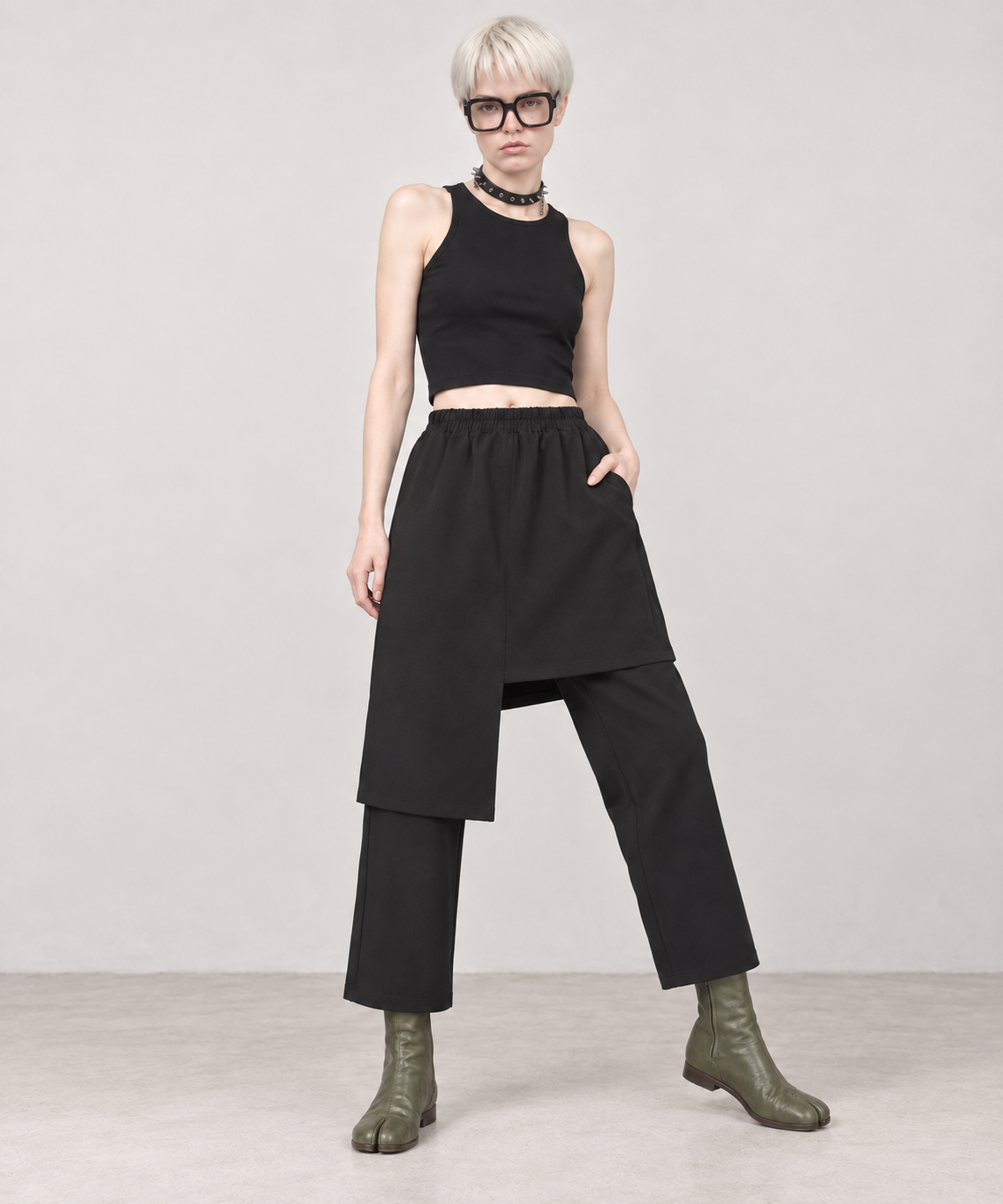 Re-launch Jazz up Irregular Design Capri Pants-SimpleModerne