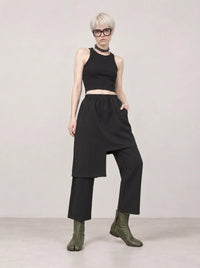 Re-launch Jazz up Irregular Design Capri Pants-SimpleModerne
