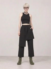 Re-launch Jazz up Irregular Design Capri Pants-SimpleModerne