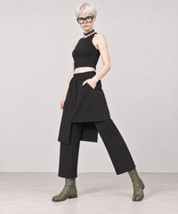 Re-launch Jazz up Irregular Design Capri Pants-SimpleModerne