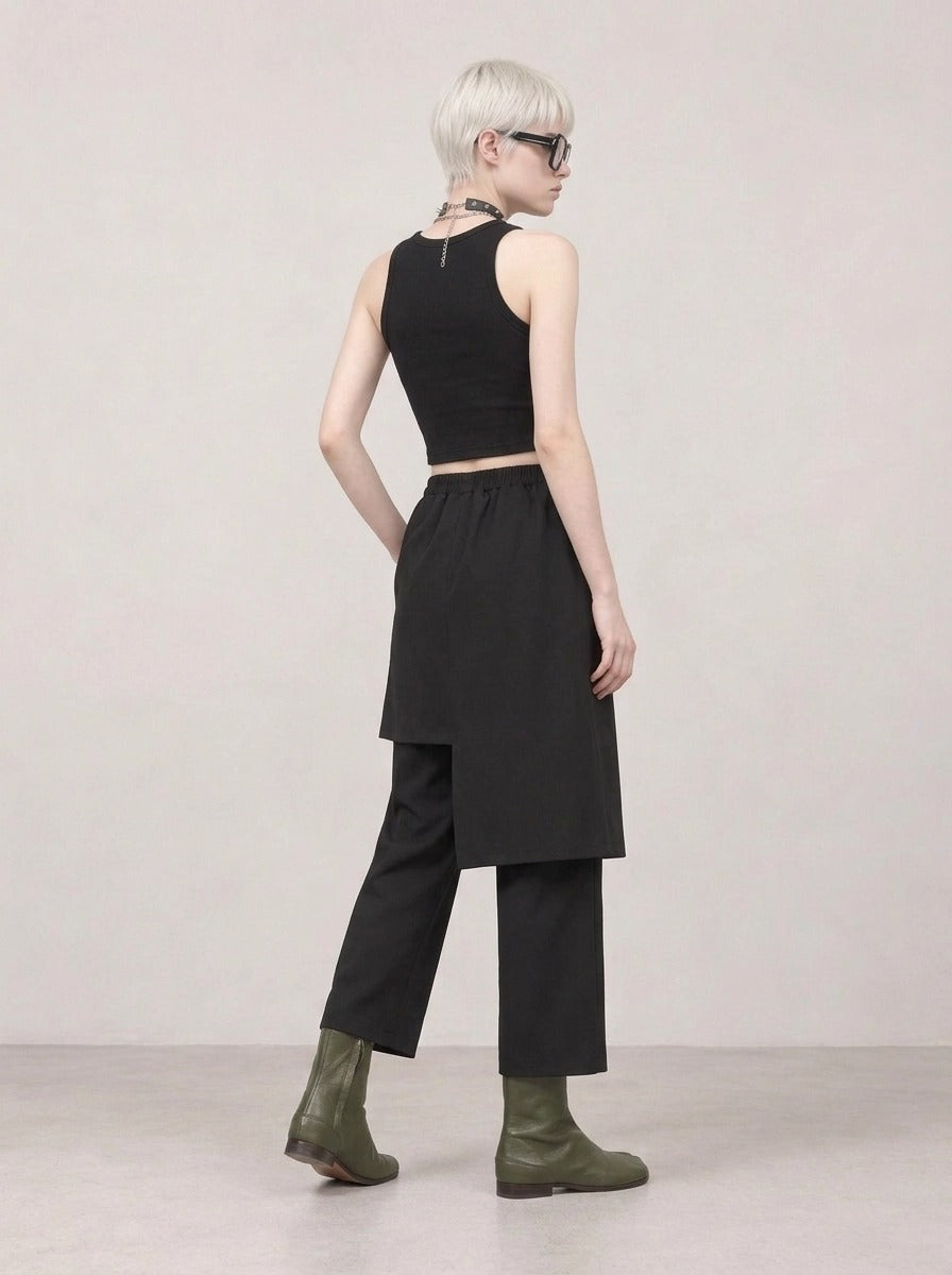 Re-launch Jazz up Irregular Design Capri Pants-SimpleModerne