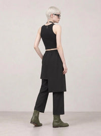 Re-launch Jazz up Irregular Design Capri Pants-SimpleModerne