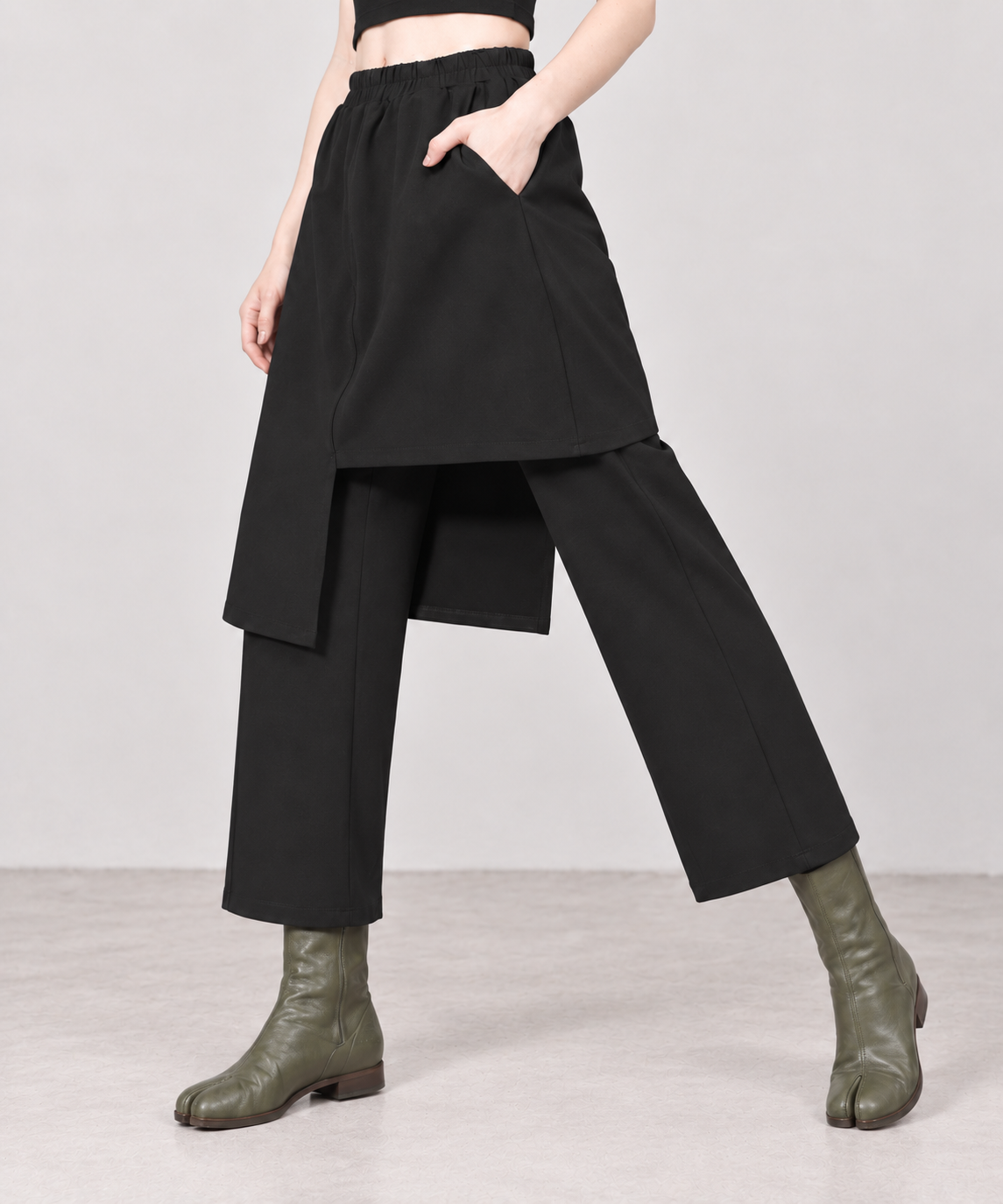 Re-launch Jazz up Irregular Design Capri Pants-SimpleModerne