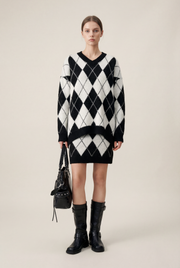 Knitted Pullover & Skirt Set-SimpleModerne