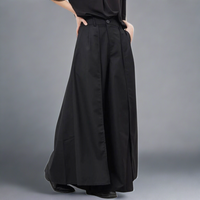 Layered Wide Legged Trousers-SimpleModerne