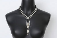 Lock & Key Chain Necklace-SimpleModerne