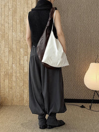 Minimal Goth Tailored Balloon Trousers-SimpleModerne