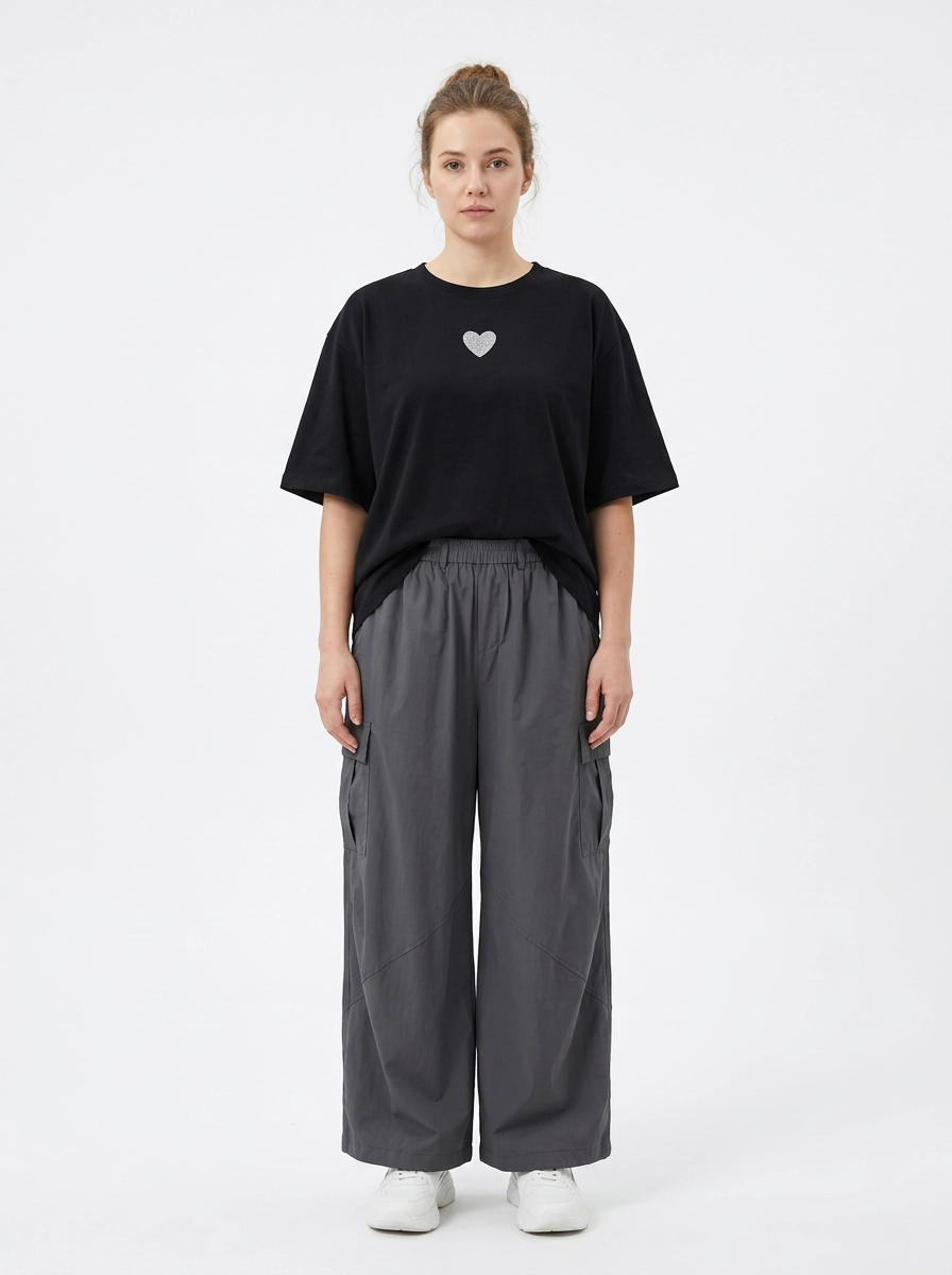 Minimal Heart Cotton T-Shirt-SimpleModerne