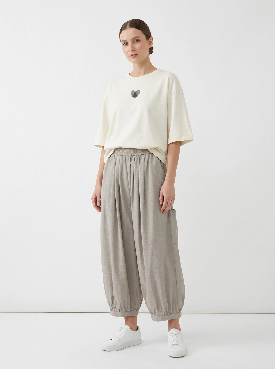 Minimal Heart Cotton T-Shirt-SimpleModerne