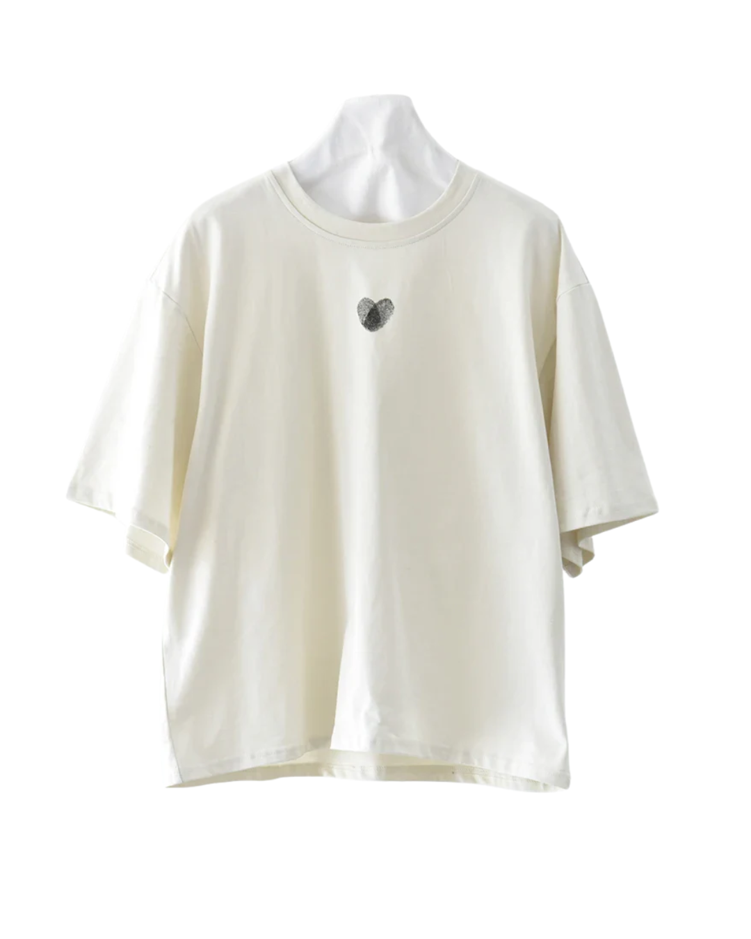 Minimal Heart Cotton T-Shirt-SimpleModerne