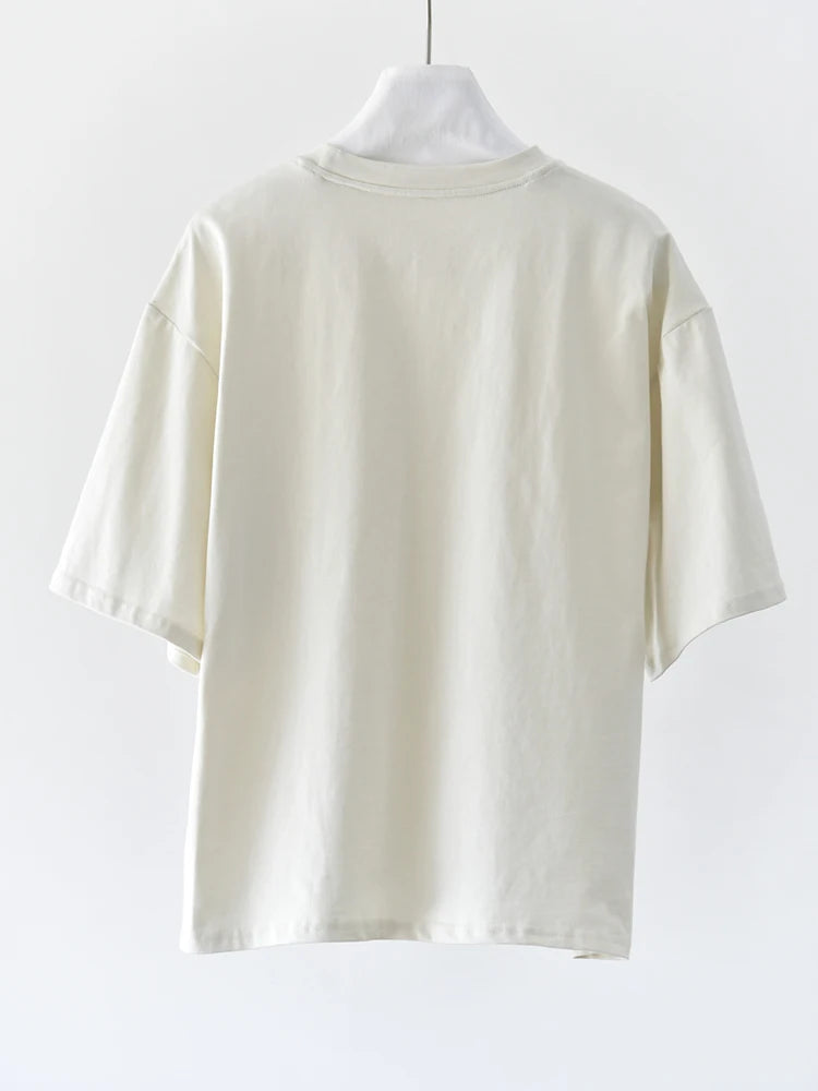 Minimal Heart Cotton T-Shirt-SimpleModerne