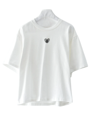 Minimal Heart Cotton T-Shirt-SimpleModerne