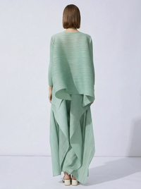 Mint Pleated Flow Tunic-SimpleModerne