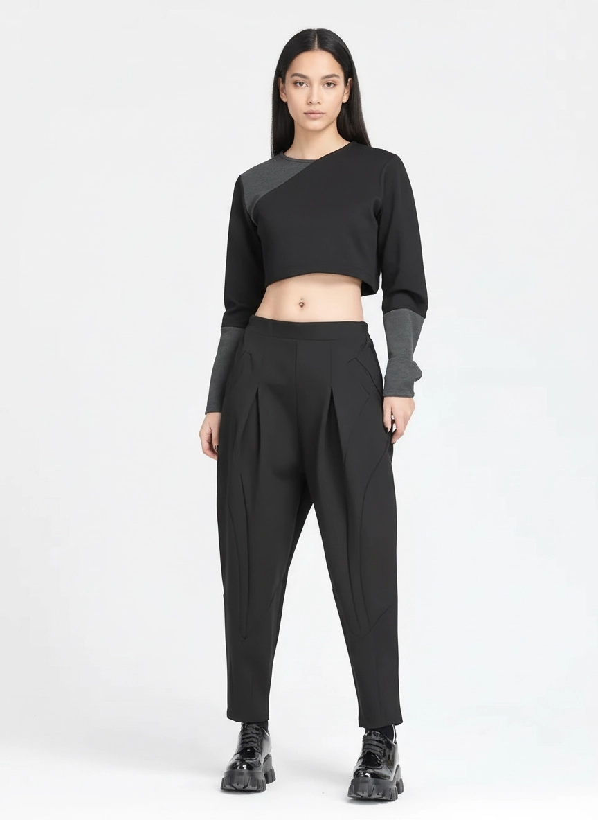 Miss Office Clown Comfy Harem Pants-SimpleModerne