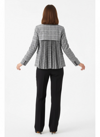 Miss Office Punk – Pleated Back Blazer-SimpleModerne