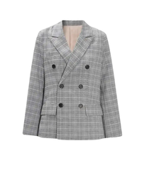 Miss Office Punk – Pleated Back Blazer-SimpleModerne