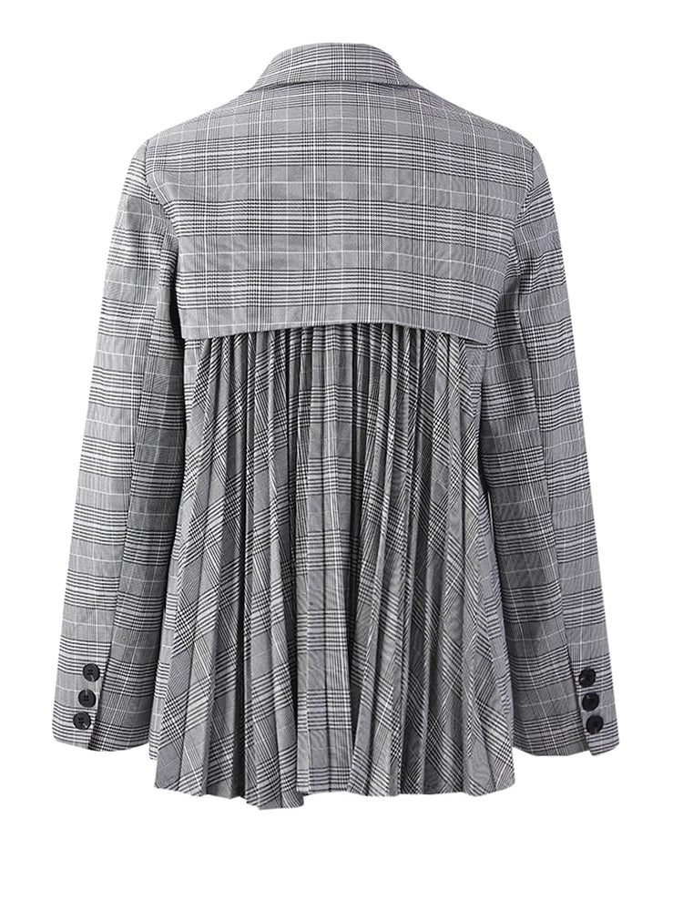 Miss Office Punk – Pleated Back Blazer-SimpleModerne