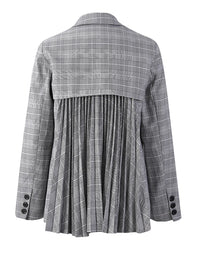 Miss Office Punk – Pleated Back Blazer-SimpleModerne