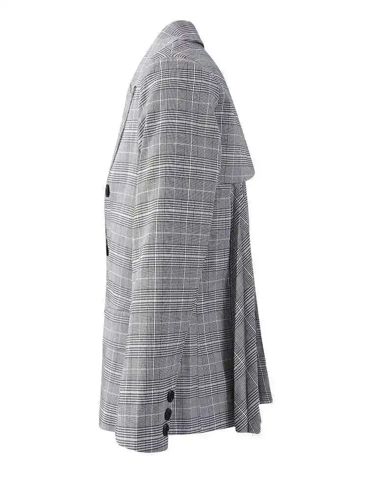 Miss Office Punk – Pleated Back Blazer-SimpleModerne
