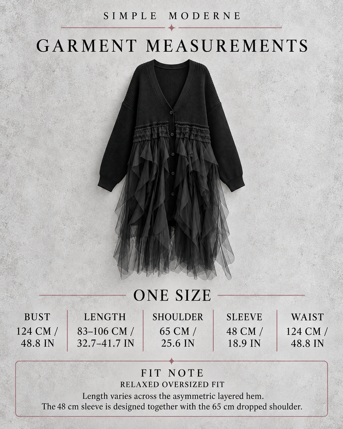 Re-launch Casual Minimal Goth Maxi Cardigan-SimpleModerne