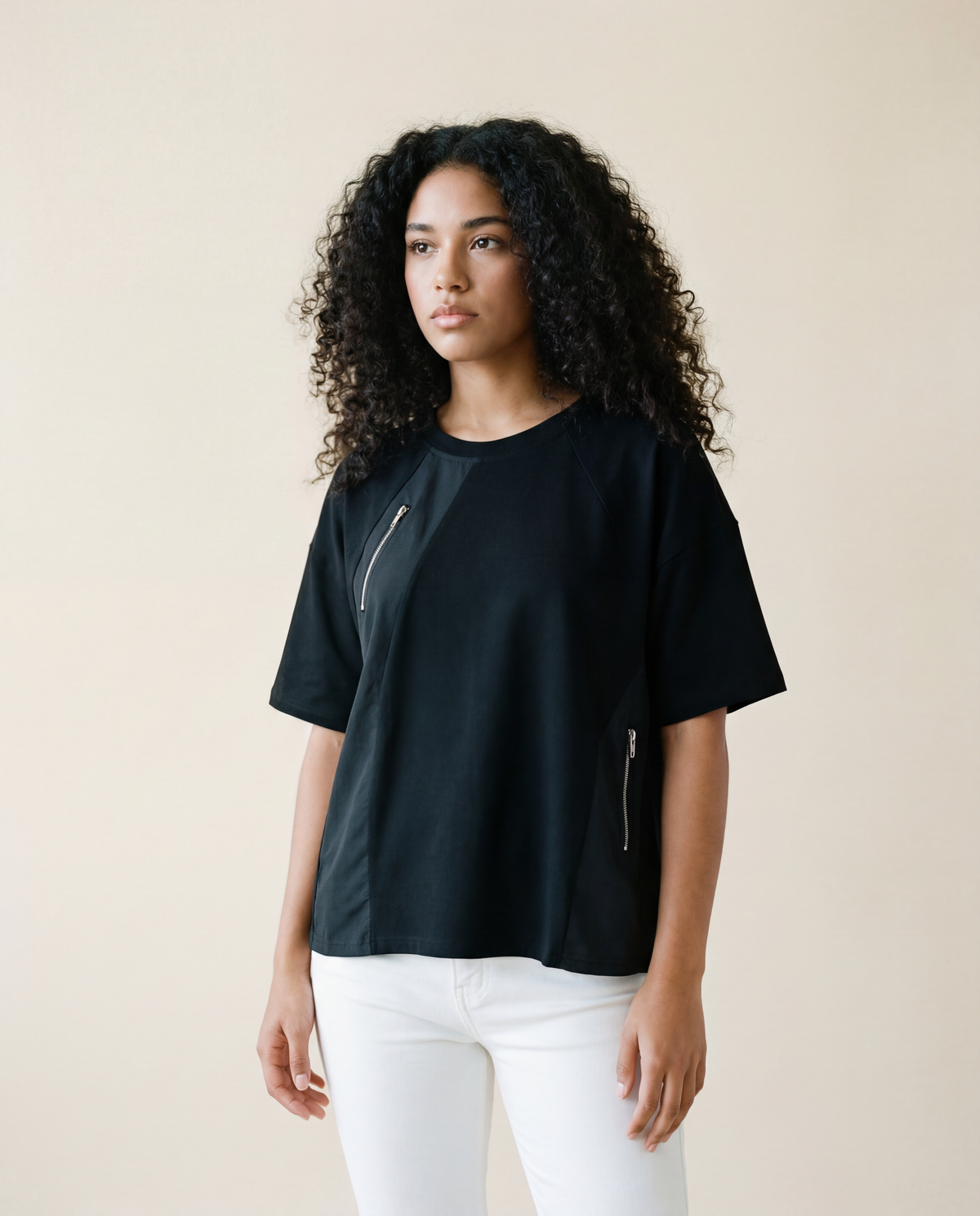 Jazz Up Irregular Design Punky Tee-SimpleModerne
