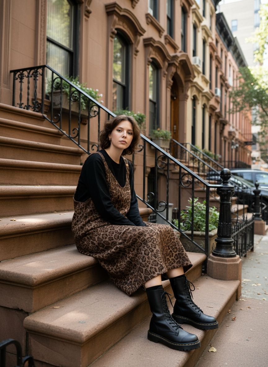 Wild Thing Leopard Sarafan Dress-SimpleModerne