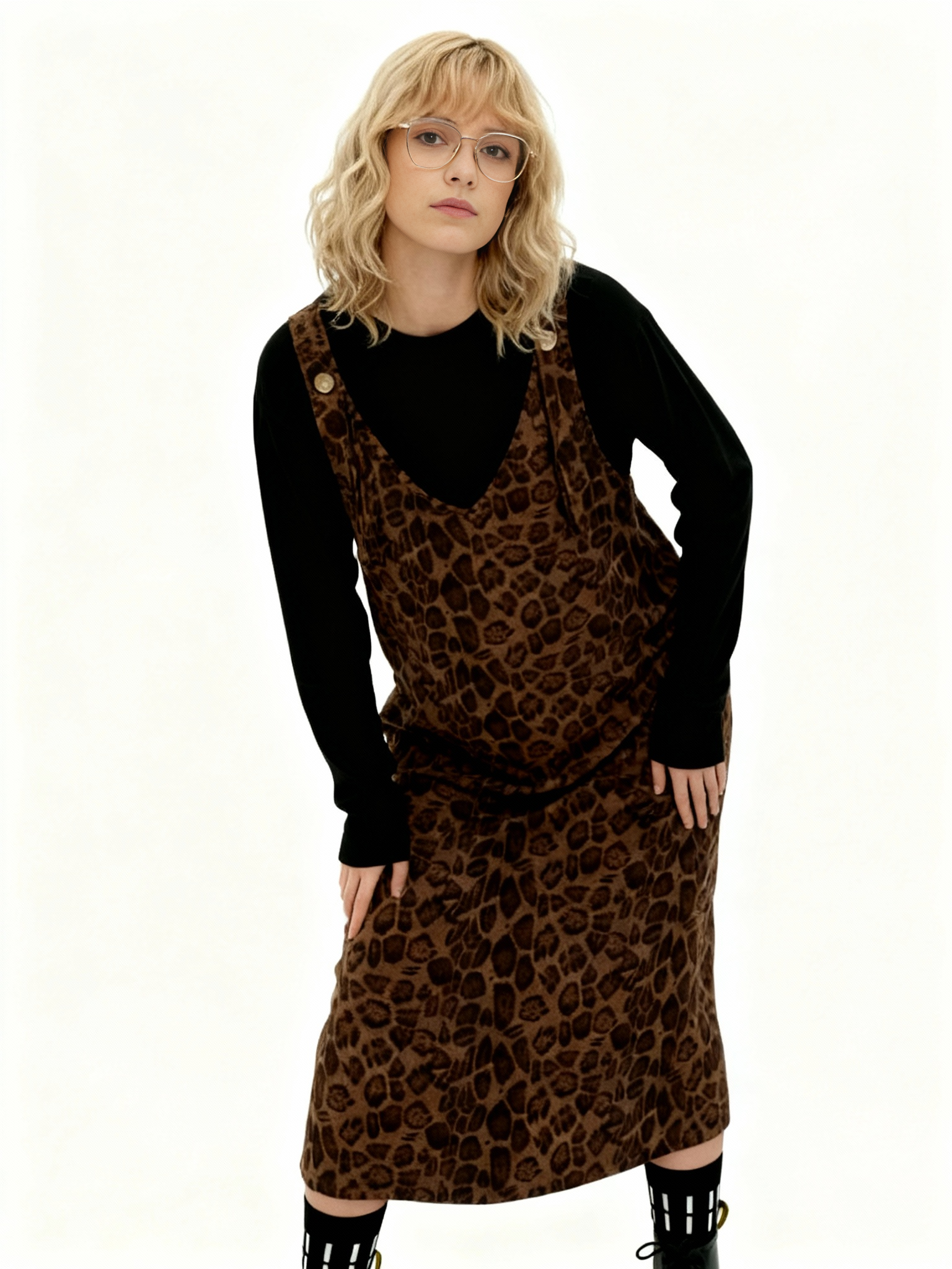 Wild Thing Leopard Sarafan Dress-SimpleModerne