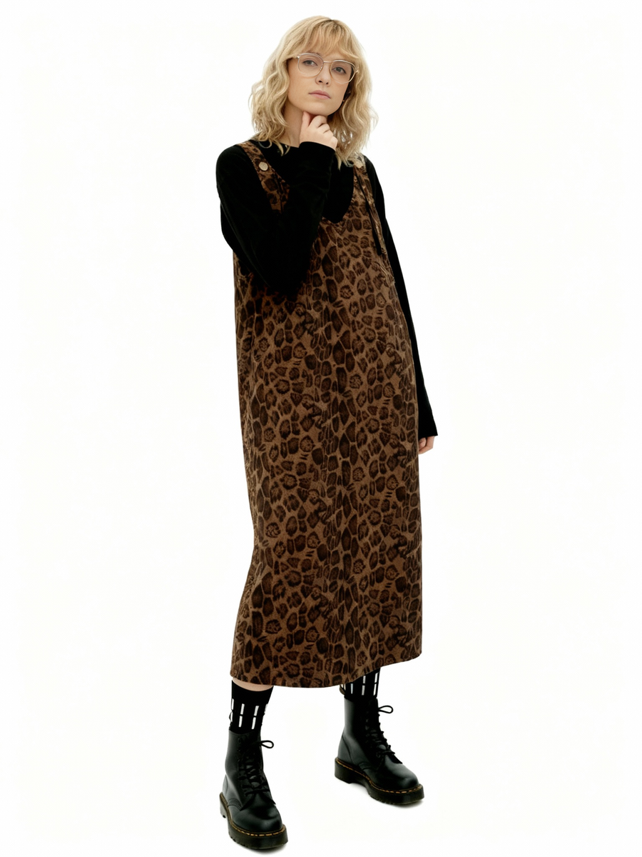 Wild Thing Leopard Sarafan Dress-SimpleModerne