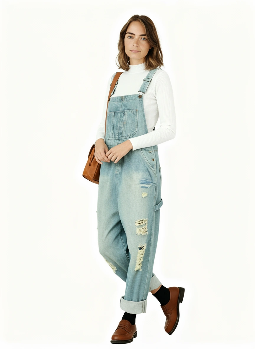 Utility Chic Denim Overalls – 2 Colors-SimpleModerne