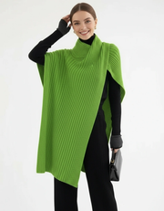 Casual Minimal Goth Asymmetrical Sweater