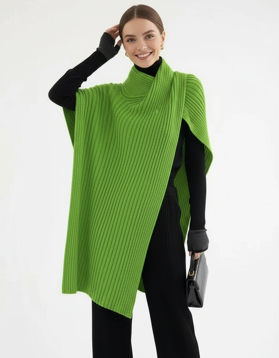 Casual Minimal Goth Asymmetrical Sweater