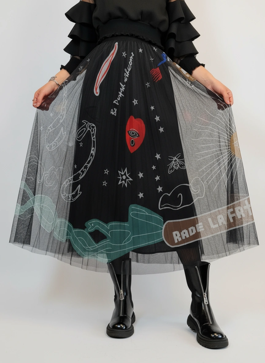 Simple Moderne SauleDu Layered Tulle Skirt-SimpleModerne