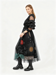 Simple Moderne SauleDu Layered Tulle Skirt-SimpleModerne