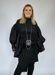 Jazz Up Juoda Lele Oversized Fit Shirt-SimpleModerne