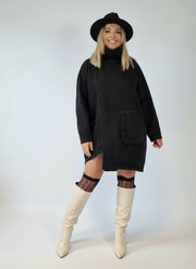 Urban Meets Urban Vintage Finish Denim Pullover-SimpleModerne