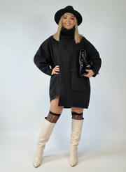 Urban Meets Urban Vintage Finish Denim Pullover-SimpleModerne