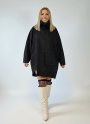 Urban Meets Urban Vintage Finish Denim Pullover-SimpleModerne