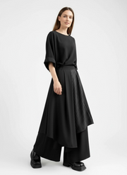 Jazz Up Wide Legged Layered Trousers-SimpleModerne