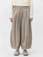 Relaxed Balloon Trousers – Soft Khaki-SimpleModerne