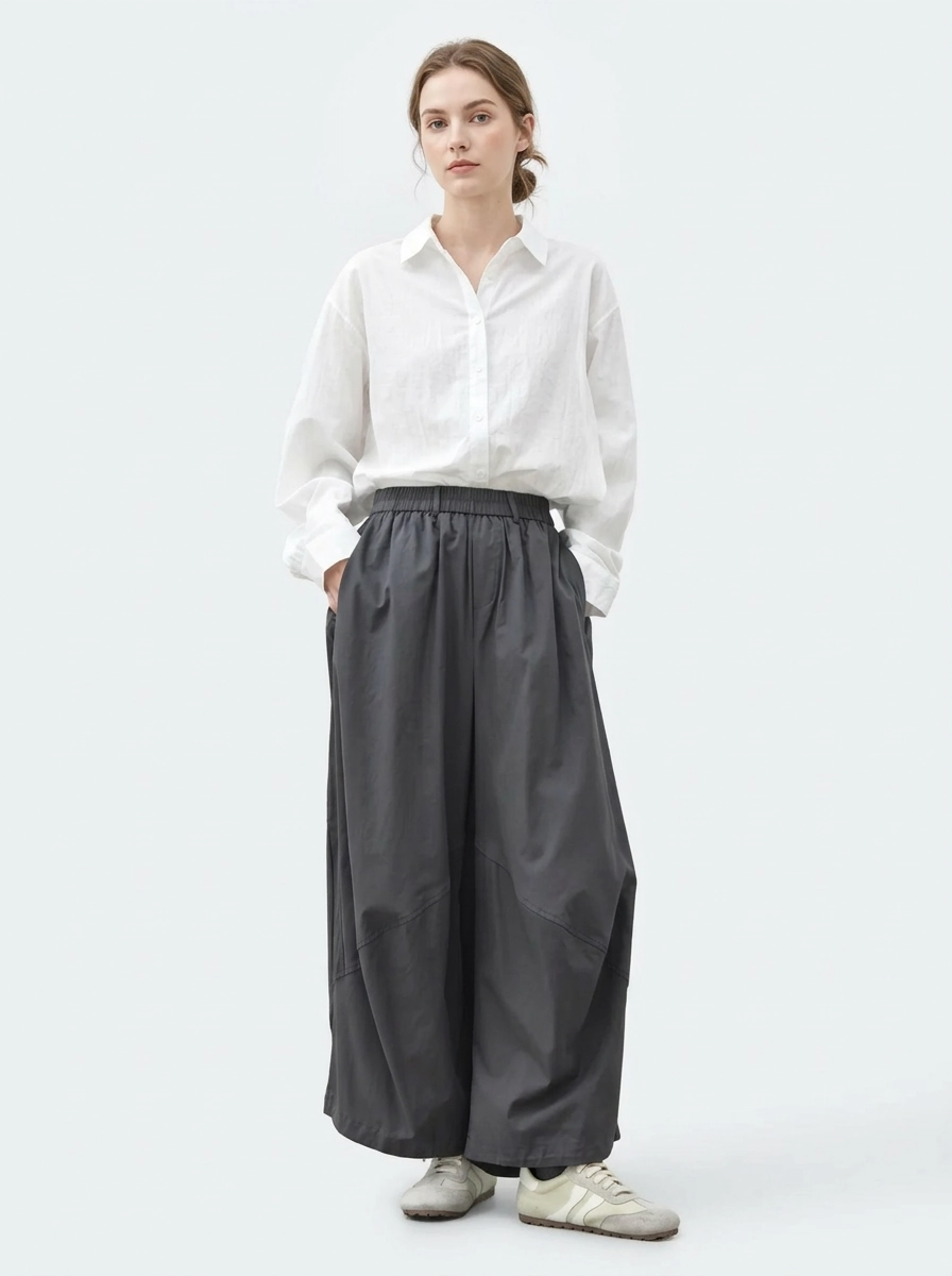 Sculptural Volume Trousers-SimpleModerne