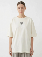 Minimal Heart Cotton T-Shirt